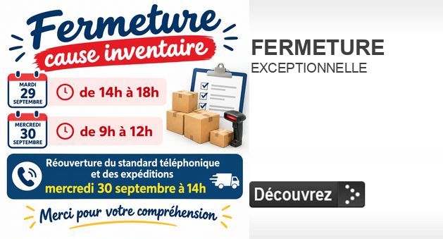 Cliquez pour découvrir FERMETURE - EXCEPTIONNELLE Titre 3 Cliquez pour découvrir FERMETURE - EXCEPTIONNELLE Titre 3