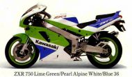 kawasaki ZXR-750 750 1989 -> 1990