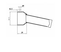 Chicane pour silencieux GP STYLE - d.47,3 d.32 16�