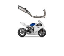 Ligne complte racing collecteur TITANE + silencieux Force EVO titane